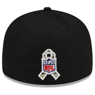 Shop New Era Black/camo Dallas Cowboys 2021 Salute To Service Low Profile 59fifty Fitted Hat