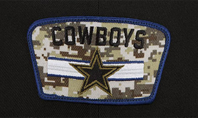 Dallas Cowboys New Era 2021 Salute To Service 59FIFTY Fitted Hat -  Black/Camo