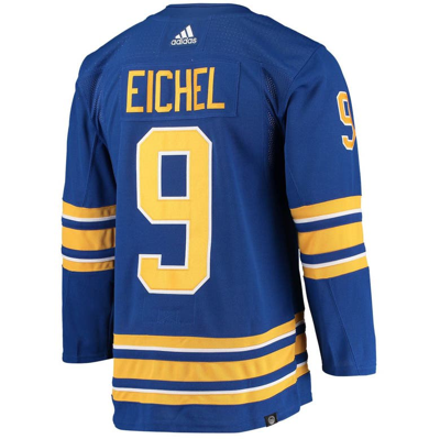 Men's Adidas Jack Eichel Royal Buffalo Sabres Home Captain Patch Primegreen Authentic Pro Player Jersey