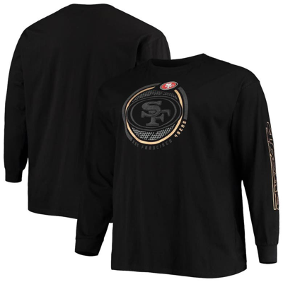 Shop Fanatics Branded Black San Francisco 49ers Big & Tall Color Pop Long Sleeve T-shirt