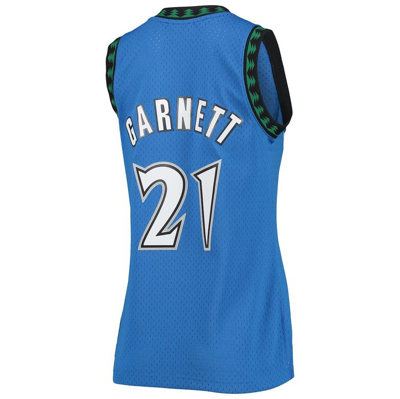 Shop Mitchell & Ness Kevin Garnett Blue Minnesota Timberwolves  Hardwood Classics Swingman Jersey