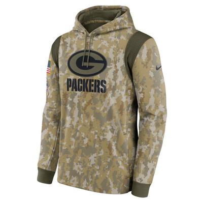 Nike Camo Green Bay Packers 2021 Salute To Service Therma