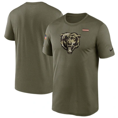 Nike Olive Chicago Bears 2021 Salute To Service Legend Performance T-shirt