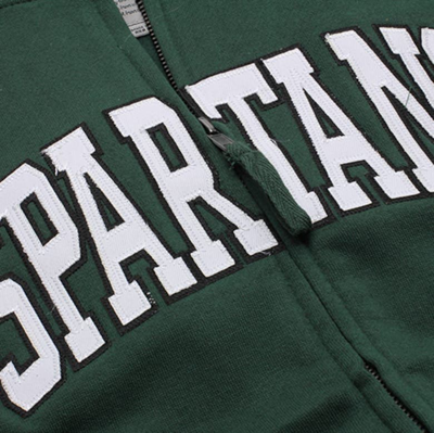 Shop Colosseum Stadium Athletic Green Michigan State Spartans Arched Name Full-zip Hoodie