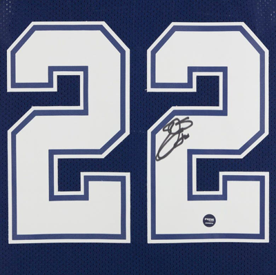 Shop Fanatics Authentic Emmitt Smith Dallas Cowboys Autographed Navy Mitchell & Ness Authentic 1995 Throwback Jersey