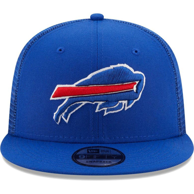 Men's Buffalo Bills New Era Royal A-Frame 9FIFTY Snapback Trucker Hat