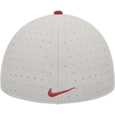 Shop Nike Gray Alabama Crimson Tide Aero True Baseball Performance Fitted Hat