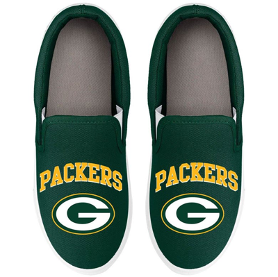 Shop Foco Green Bay Packers Big Logo Slip-on Sneakers