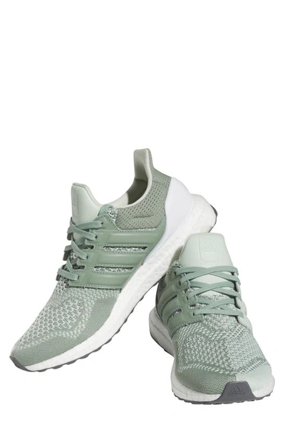 Shop Adidas Originals Ultraboost 1.0 Dna Running Sneaker In Linen Green/ Silver Green