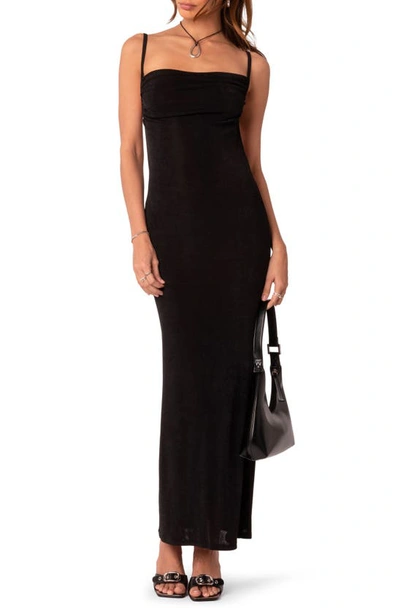 Shop Edikted Clea Open Back Dress In Black