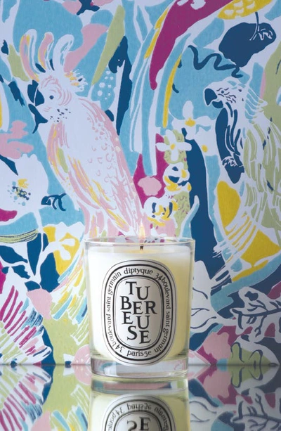 Shop Diptyque Tubereuse (tuberose) Scented Candle, 6.5 oz In Clear Vessel