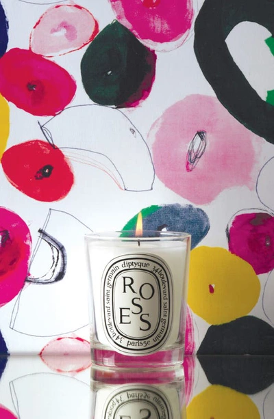 Shop Diptyque Roses Scented Candle, 6.5 oz In Clear Vessel