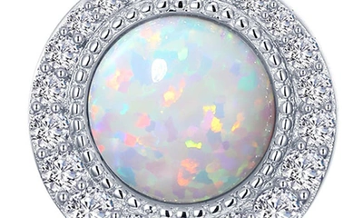 Lafonn Simulated Opal & Simulated Diamond Drop Earrings In White