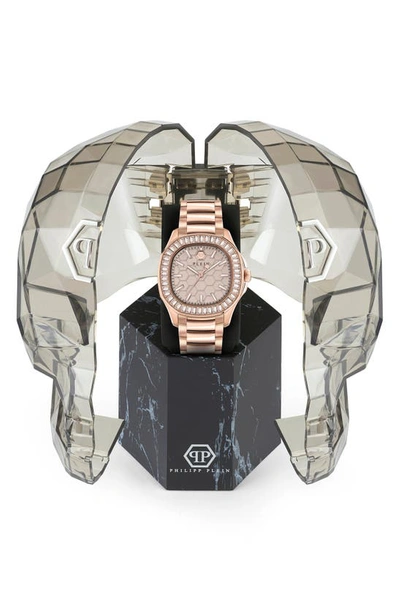 Shop Philipp Plein Spectre Bracelet Watch, 38mm X 45mm In Ip Rose Gold