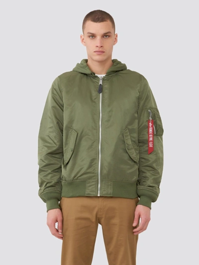 Shop Alpha Industries L-2b Natus Men's Bomber Jacket In Sage