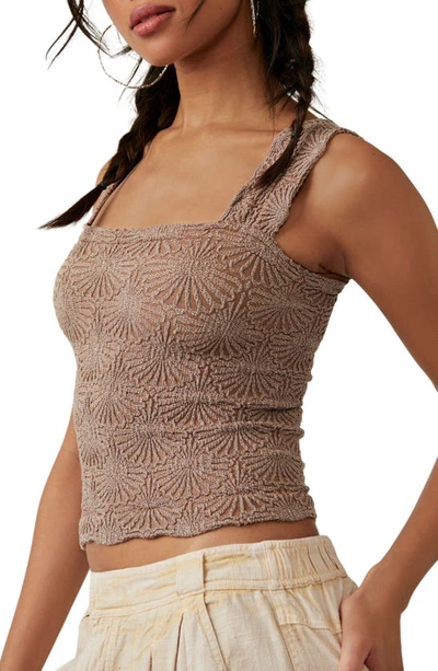 Free People Love Letter Camisole Top In Strawberry Roan