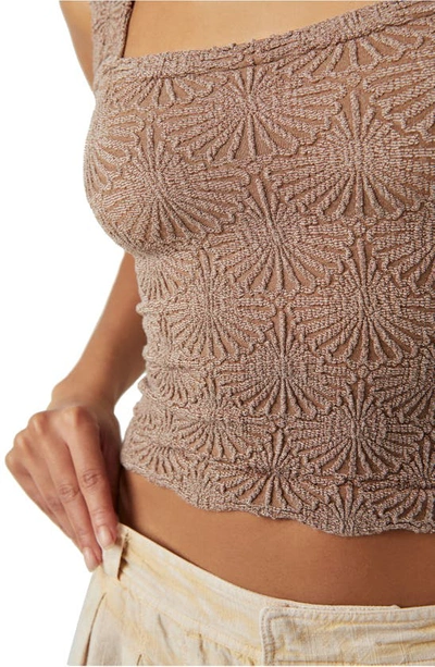 Free People Love Letter Camisole Top In Strawberry Roan