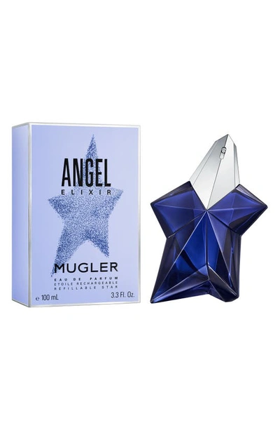 Shop Mugler Angel Elixir By  Refillable Eau De Parfum, 0.34 oz In Regular