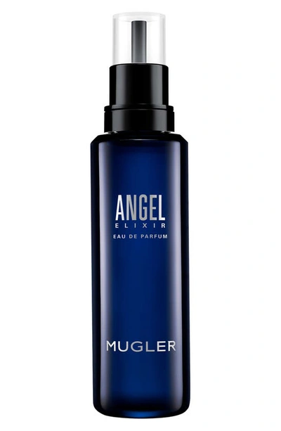 Shop Mugler Angel Elixir By  Refillable Eau De Parfum, 3.4 oz In Eco Refill