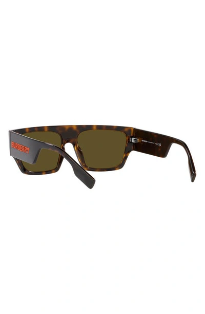 Burberry Micah 58mm Square Sunglasses In Dk Havana