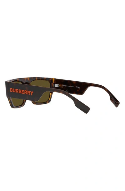 Shop Burberry Micah 58mm Square Sunglasses In Dk Havana