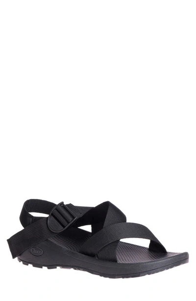 Shop Chaco Mega Z/cloud Sandal In Solid Black