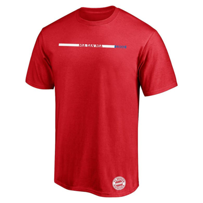 Shop Fanatics Branded Red Bayern Munich Crossbar T-shirt