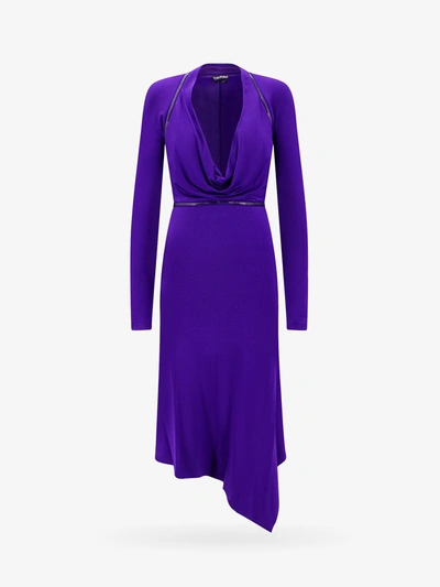 Shop Tom Ford Dress In Purple