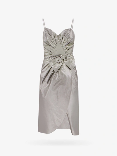 Shop Maison Margiela Dress In Silver