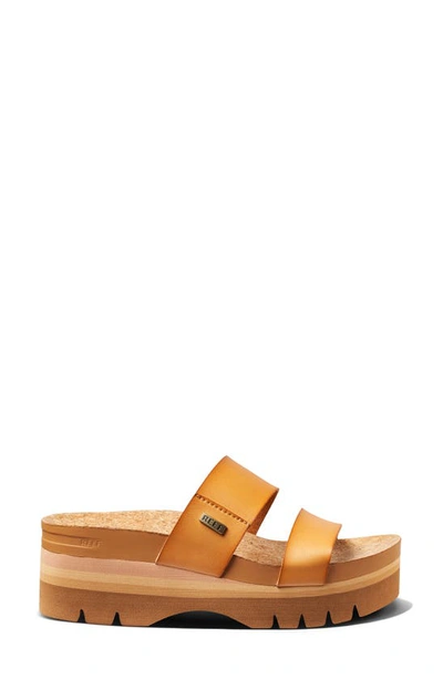 Shop Reef Vista Hi Platform Slide Sandal In Natural