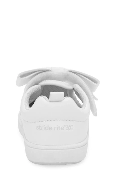 Stride Rite Kids' Kamila Bow Mary Jane Sneaker In White