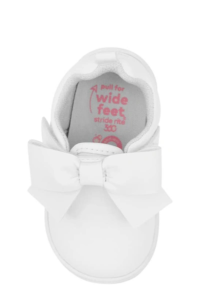 Stride Rite Kids' Kamila Bow Mary Jane Sneaker In White