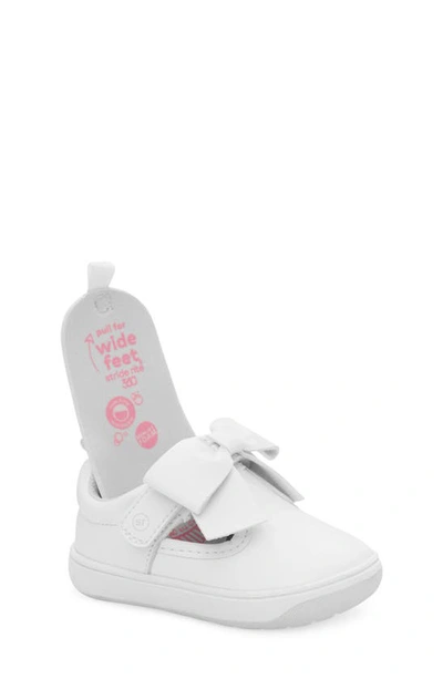 Stride Rite Kids' Kamila Bow Mary Jane Sneaker In White