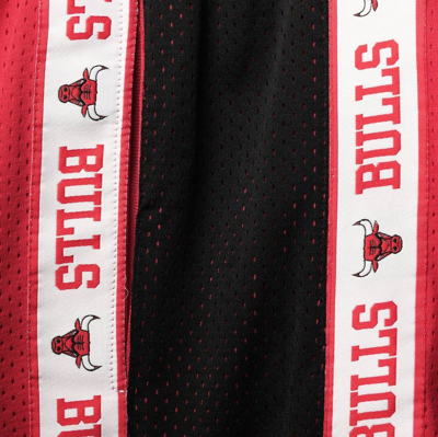 Shop Fanatics Branded Red/black Chicago Bulls Big & Tall Tape Mesh Shorts