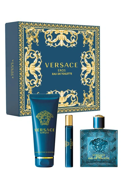 Shop Versace Eros Eau De Toilette Set Usd $155 Value