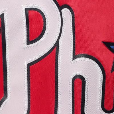 Shop Pro Standard Red Philadelphia Phillies Wordmark Satin Full-snap Jacket