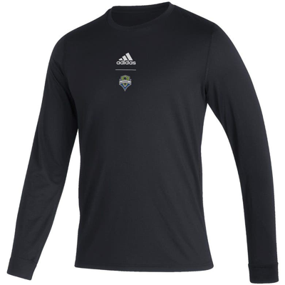 Shop Adidas Originals Adidas Black Seattle Sounders Fc Club Long Sleeve T-shirt