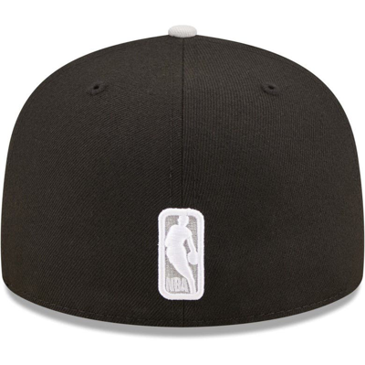 Shop New Era Black/gray Philadelphia 76ers Two-tone Color Pack 59fifty Fitted Hat