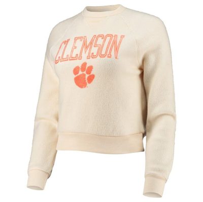 Shop Alternative Apparel Cream Clemson Tigers Eco-teddy Baby Champ Tri-blend Sweatshirt