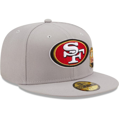 Shop New Era Gray San Francisco 49ers City Describe 59fifty Fitted Hat