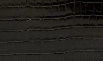 Shop Tom Ford T-clasp Croc Embossed Leather Portfolio In Black