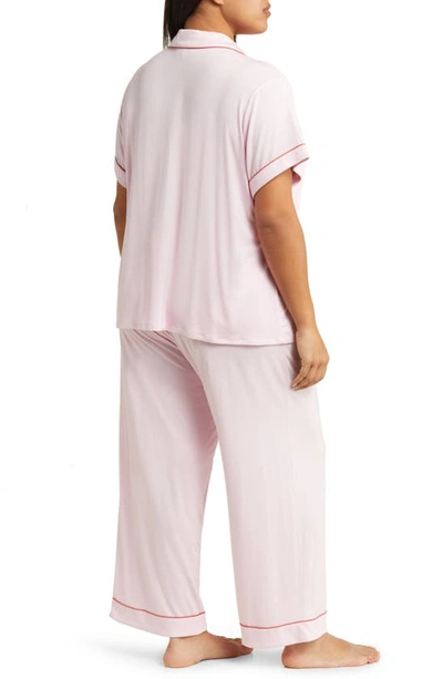 Shop Nordstrom Moonlight Crop Pajamas In Pink Daisy