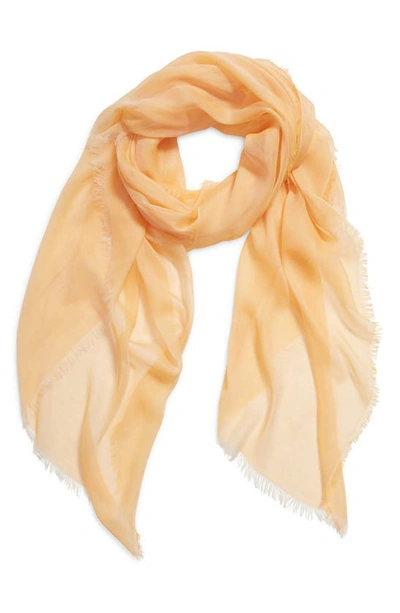 Shop Nordstrom Modal & Silk Scarf In Orange Marigold Combo