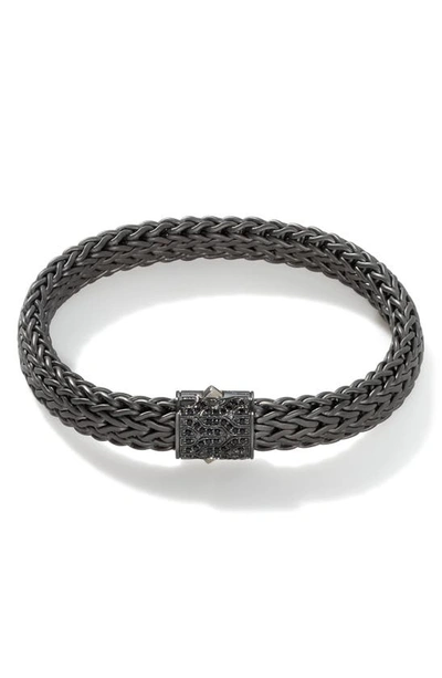 Shop Gucci Classic Chain Bracelet In Black