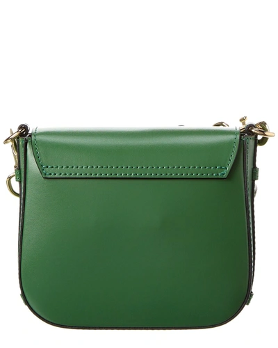 Shop Valentino By Mario Valentino Hope Rope Leather Shoulder Bag In Green