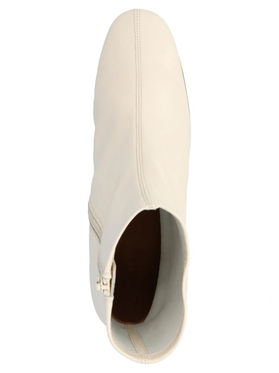 Shop By Far 'sofia' Ankle Boots In White