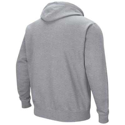 Shop Colosseum Heathered Gray Uc Davis Aggies Arch And Logo Pullover Hoodie In Heather Gray
