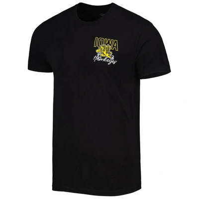 Shop Image One Black Iowa Hawkeyes Vintage Through The Years Two-hit T-shirt