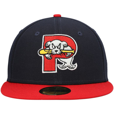 Shop New Era Navy Portland Sea Dogs Authentic Collection Road 59fifty Fitted Hat