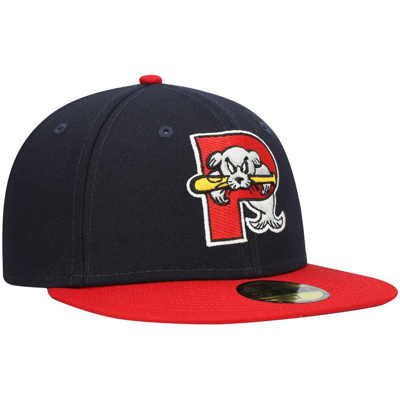 Shop New Era Navy Portland Sea Dogs Authentic Collection Road 59fifty Fitted Hat